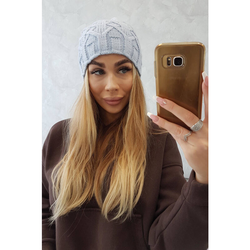 K-Fashion Fleecová čiapka Sonia K201 modrá 44560744