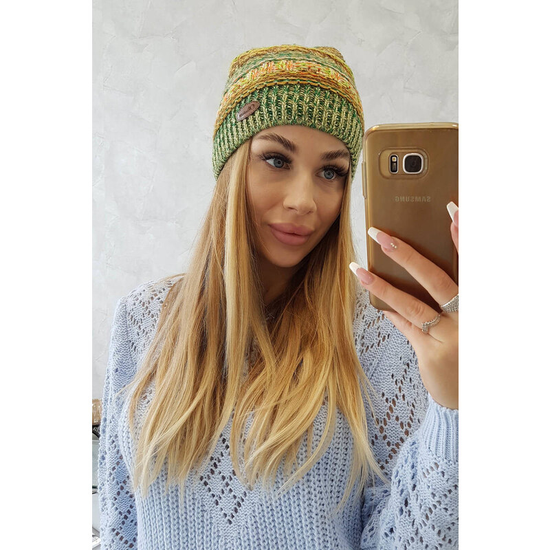 K-Fashion Fleecová čiapka Patrycja K254 green neon+green 44561183