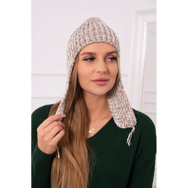 K-Fashion Dámska klapka na uši Jana K314 béžová 58190158