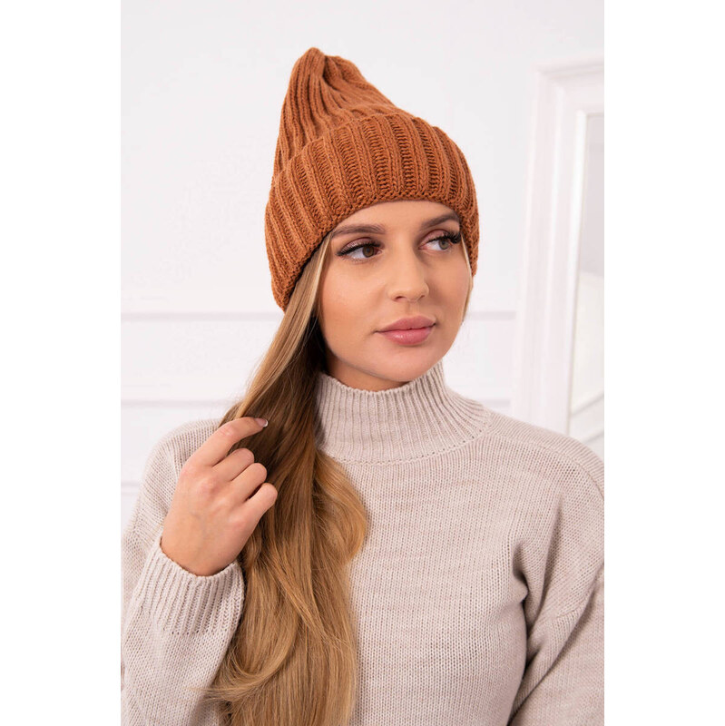 K-Fashion Šiltovka Zyta s vyhrňovacou časťou K308 camel 58190165