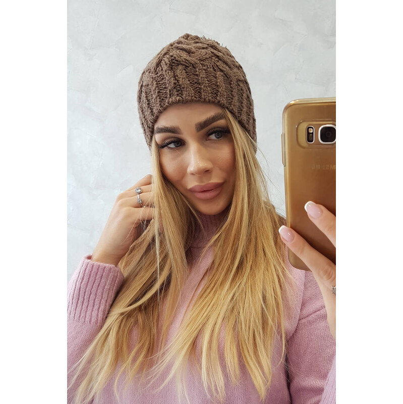 K-Fashion Fleecová čiapka Waleria K307 cappuccino 44561482
