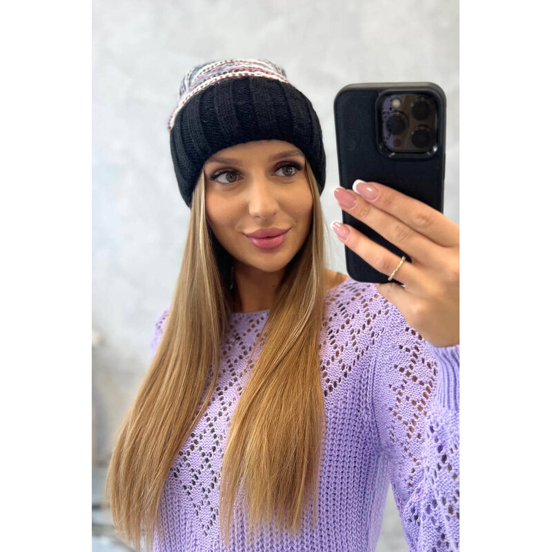 K-Fashion Dámska čiapka Feba K330 čierna 44561543