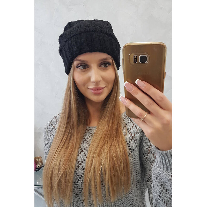 K-Fashion Dámska čiapka Danuta K331 čierna 44561568