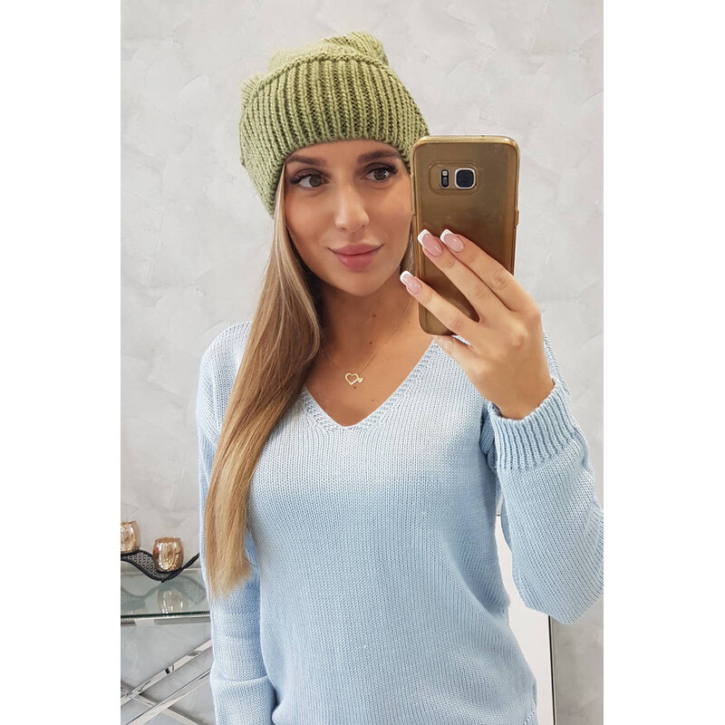 K-Fashion Dámska čiapka Ingrid K371 khaki 44561779