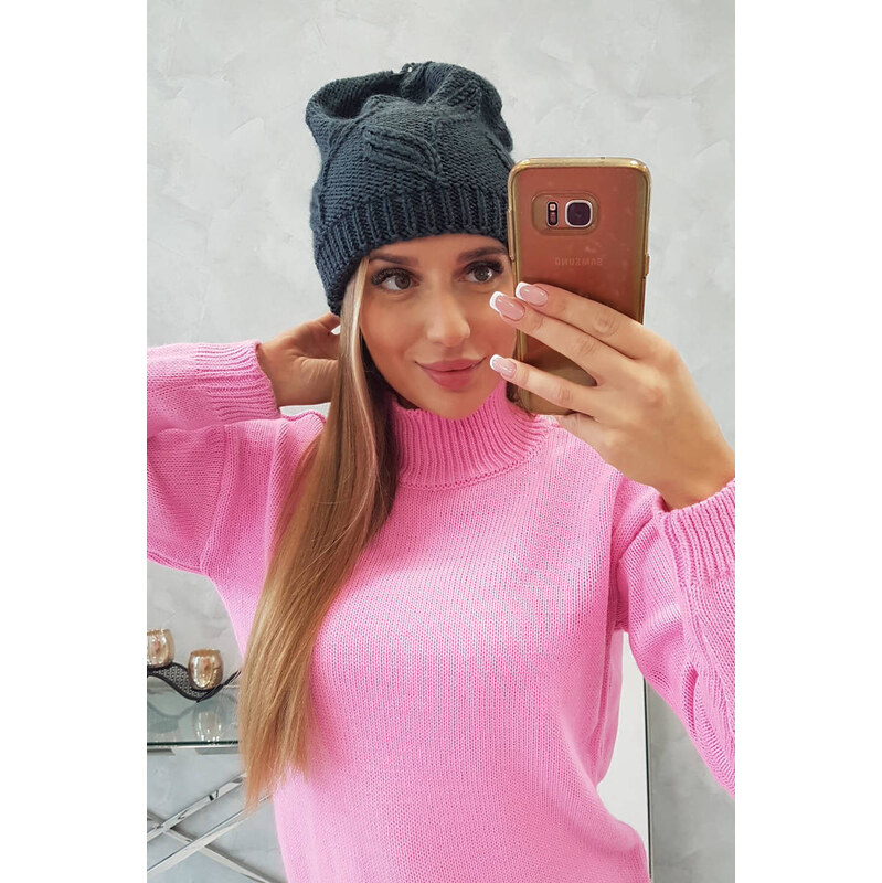 K-Fashion Dámska čiapka Majka K376 graphite 44561833