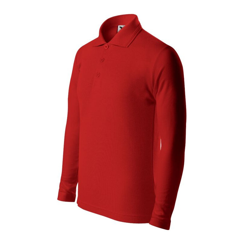 Malfini Pique Polo LS Jr MLI-24107 červená polokošeľa 61460497