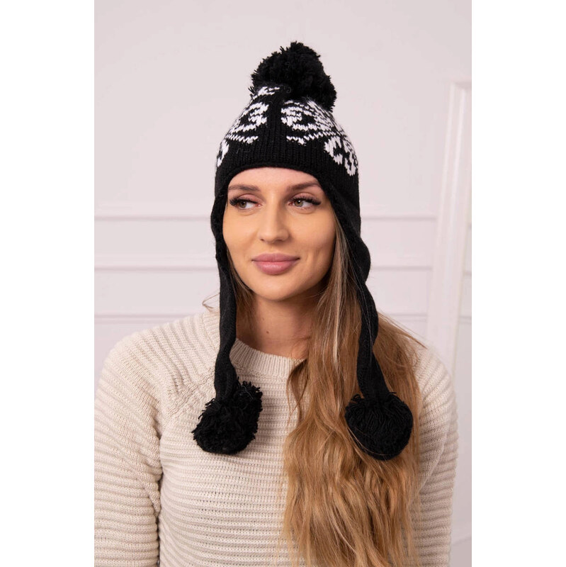 K-Fashion Dámske uši Balbina K381 black 58210087