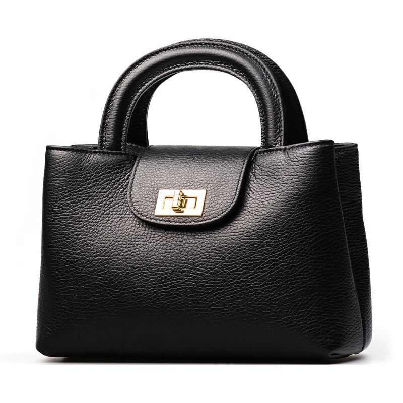 Blaire Kožená kabelka Azalea čierna 64987617