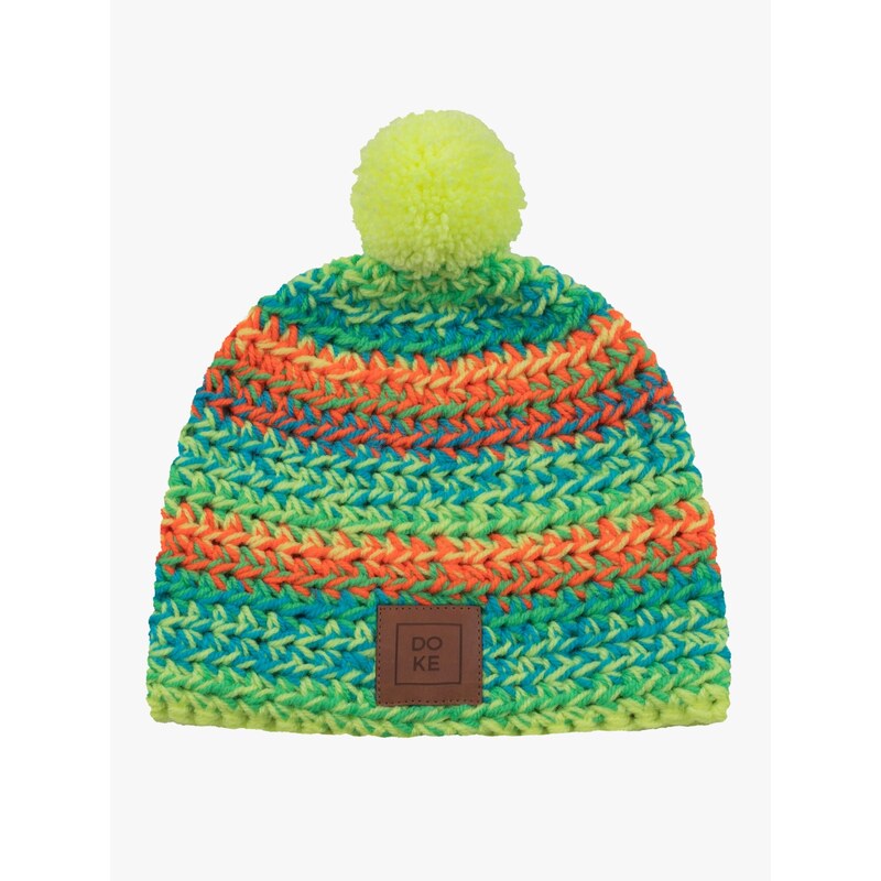 DOKE Detský háčkovaný kulich Neon mix 62264162