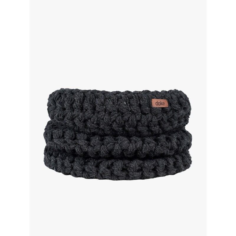 DOKE Háčkovaný nákrčník Anthracite 60633955