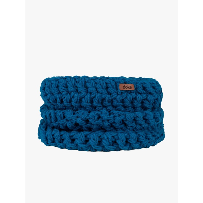 DOKE Háčkovaný nákrčník Petrol 60633958
