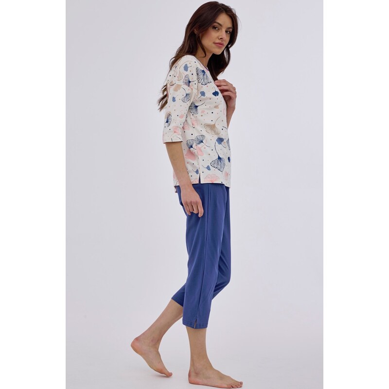 Cornette trojštvrťové dámske pyžamo Selena - bavlna 58270582