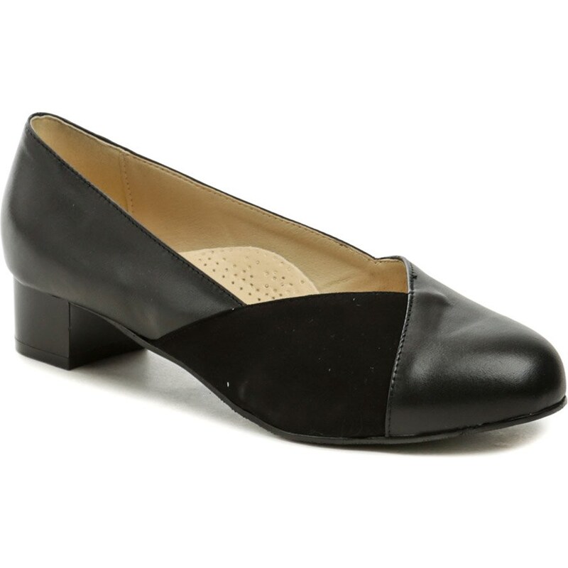 De plus 9818-K-3060 čierne dámske nadmerné lodičky šírka K 58220701