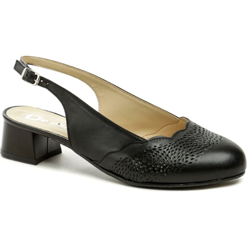 De plus 161-K-3513 čierne dámske nadmerné lodičky šírka K 58220702