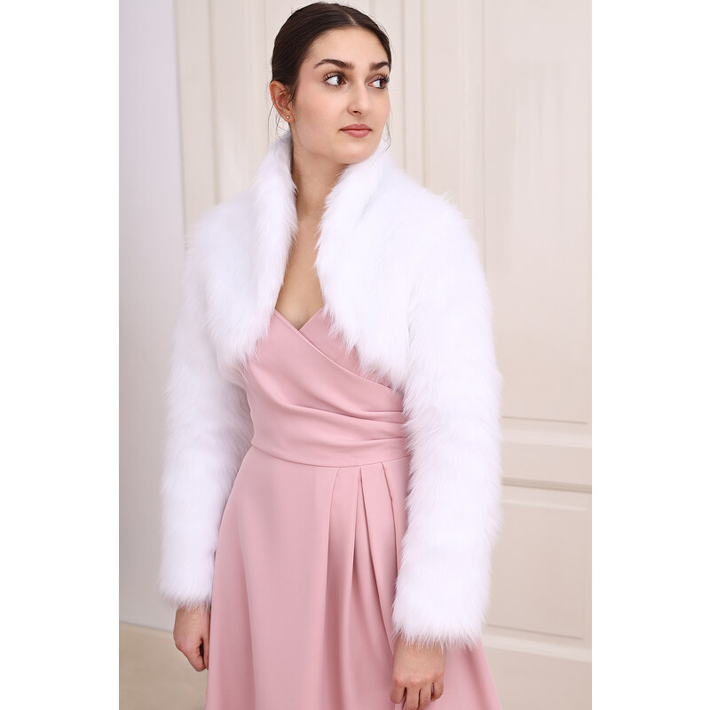 Glara Hrejivé kožušinové bolerko k luxusným šatám 60121552