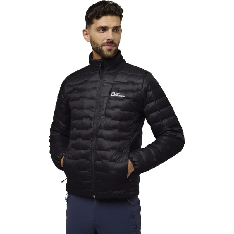 Čierna pánska prešívaná bunda Jack Wolfskin Passamani Down M Jacket 58221114
