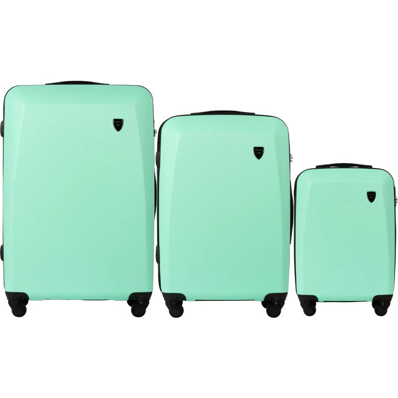 Mintová sada cestovných kufrov 0125, (L,M,S) Wings, Light Grey 58221120