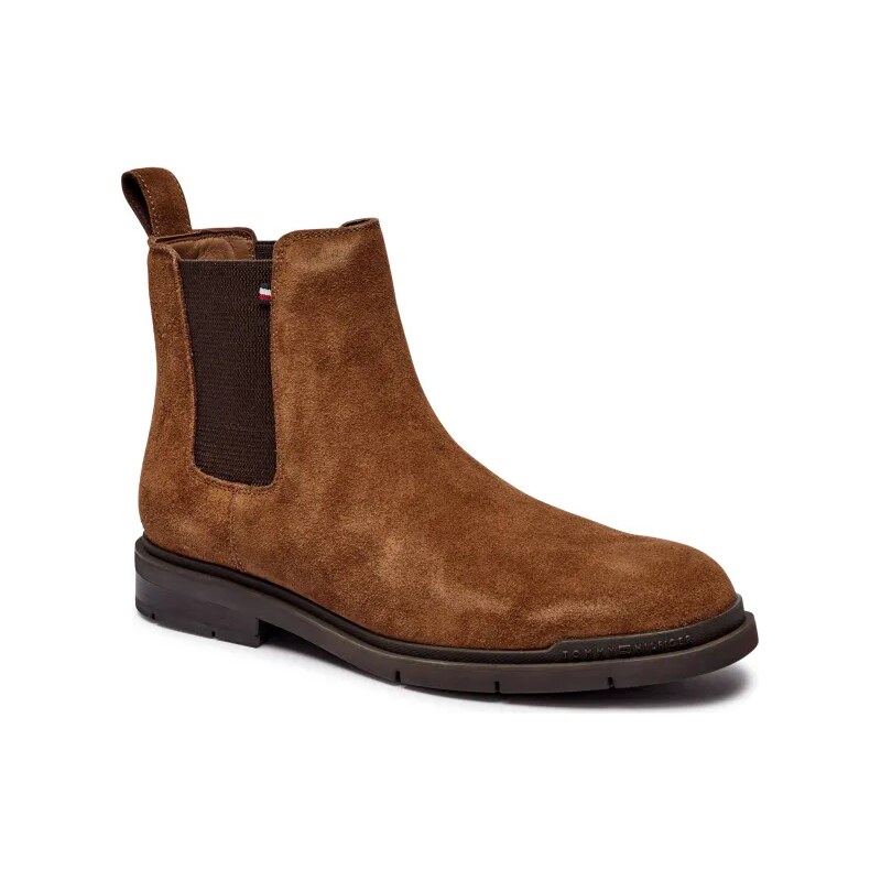 Tommy Hilfiger Jazdecké topánky CHELSEA | semiš 58220847