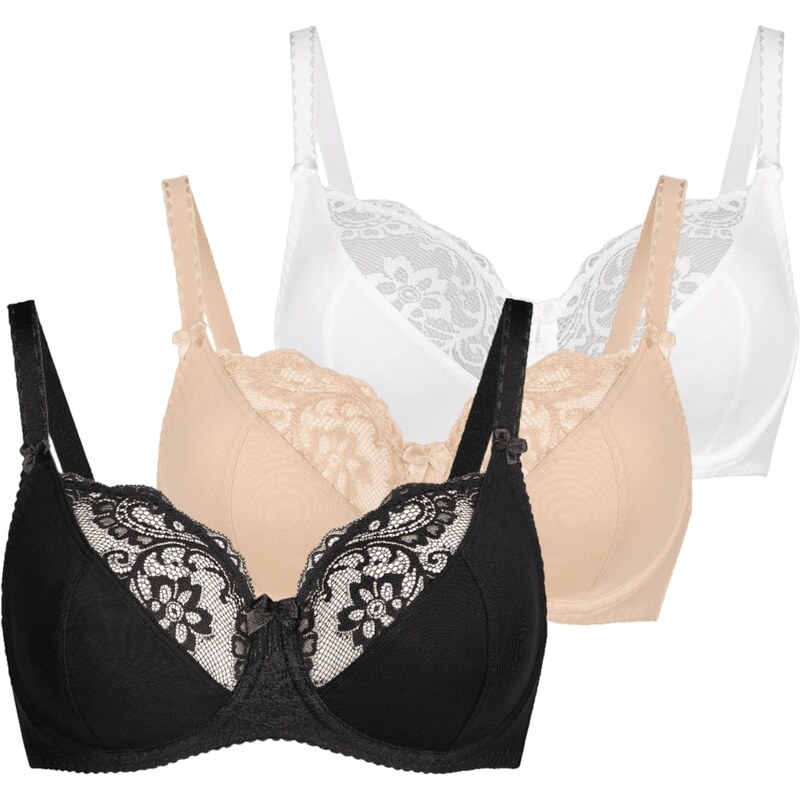 TEYLI Podprsenka Anastasia béžová / čierna / biela 58445662