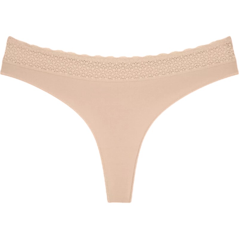 Dámske tangá Feel of Modal String - YELLOW - beige 0026 - TRIUMPH 58234964