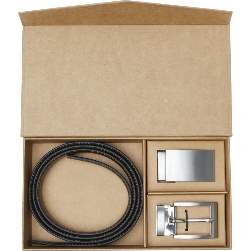 Jack&Jones Darčekový set opasku JACJEFF 12246672 Black 90 cm 66579079