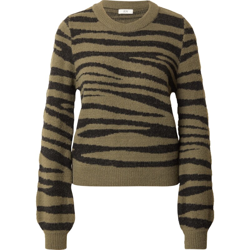 JDY Sveter JDYLorraine olivová / čierna 58245507