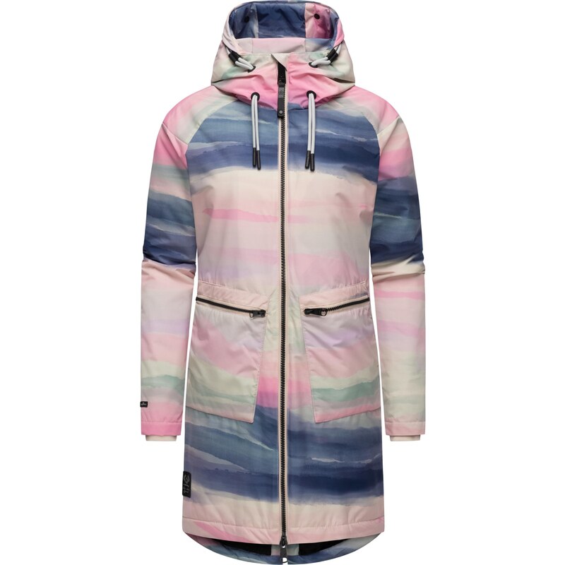 Ragwear Funkčný kabát Holstic svetlobéžová / námornícka modrá / mätová 58306439