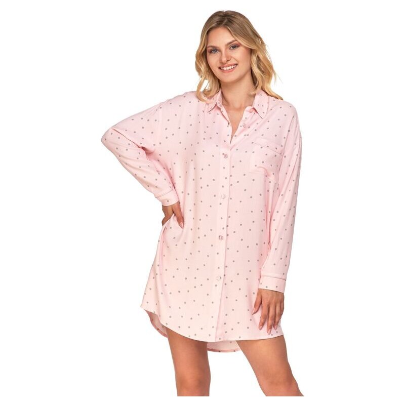 Moraj Nočná košeľa Viki ružová s bodkami 58289904