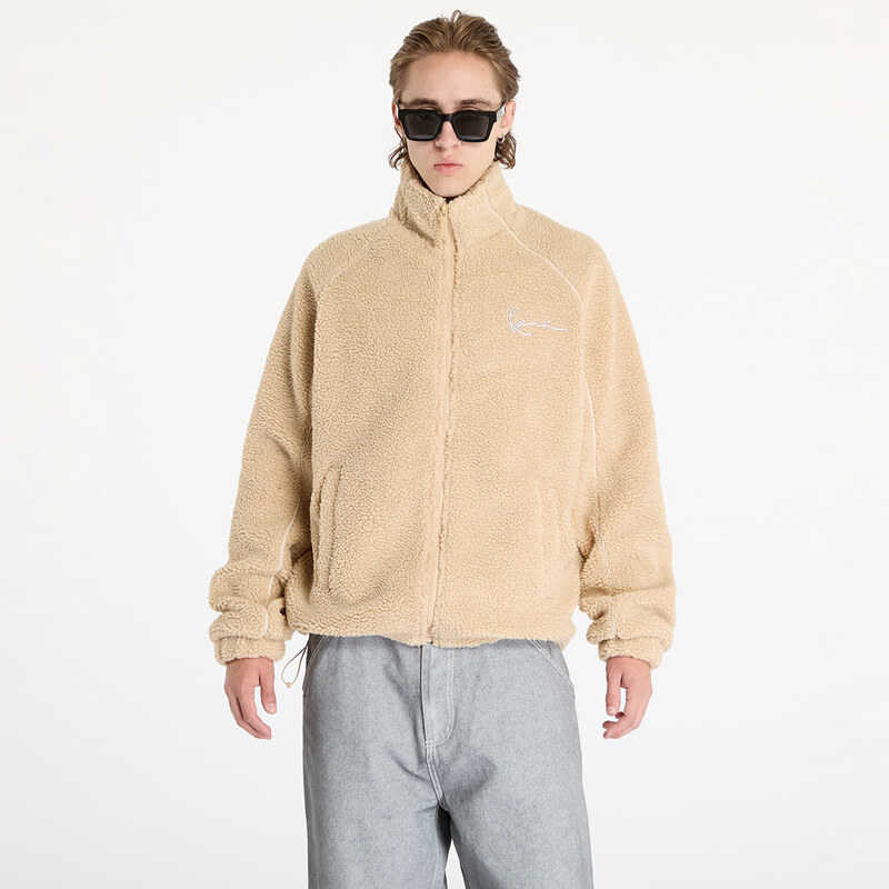 Bunda Karl Kani Metal Signature Teddy Jacket Sand/ Light Sand S 58252328