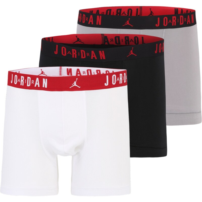 Jordan Boxerky FLIGHT sivá / červená / čierna / biela 56726910