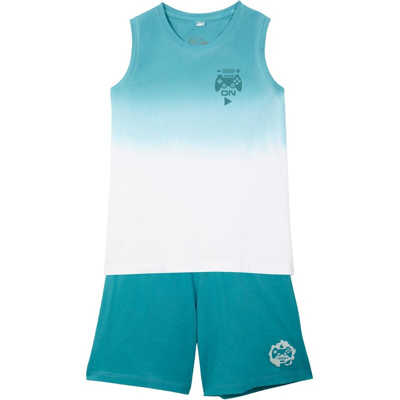 bonprix Top a džersejové bermudy (2-dielna sada), z bio bavlny, farba 50776864