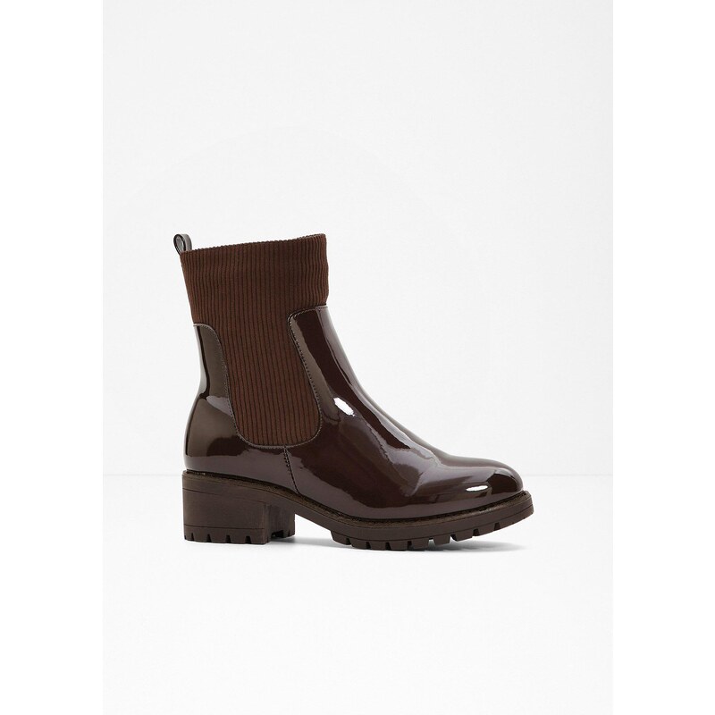 bonprix Čižmy s kordom, farba hnedá 58256300