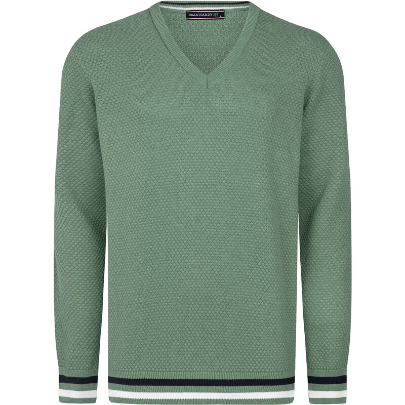 Felix Hardy Sveter zelená / čierna / biela 58259168