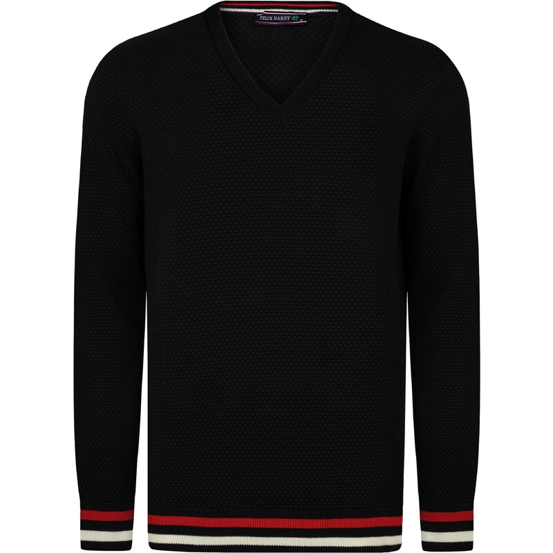 Felix Hardy Sveter tmavočervená / čierna / biela 58259169