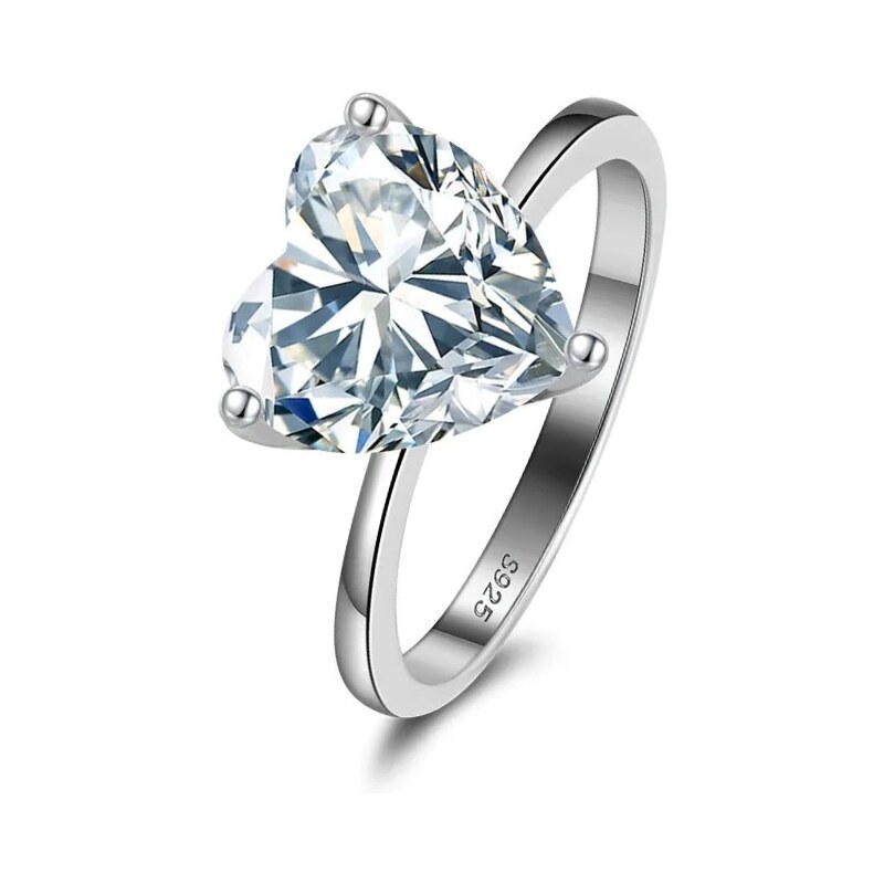 MAJYA Strieborný prsteň zirkónovej QUEENS HEART 11190/7 64582149