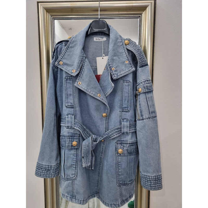 E-shop Katrins Fashion Štýlová jeansová dámska bunda Italy