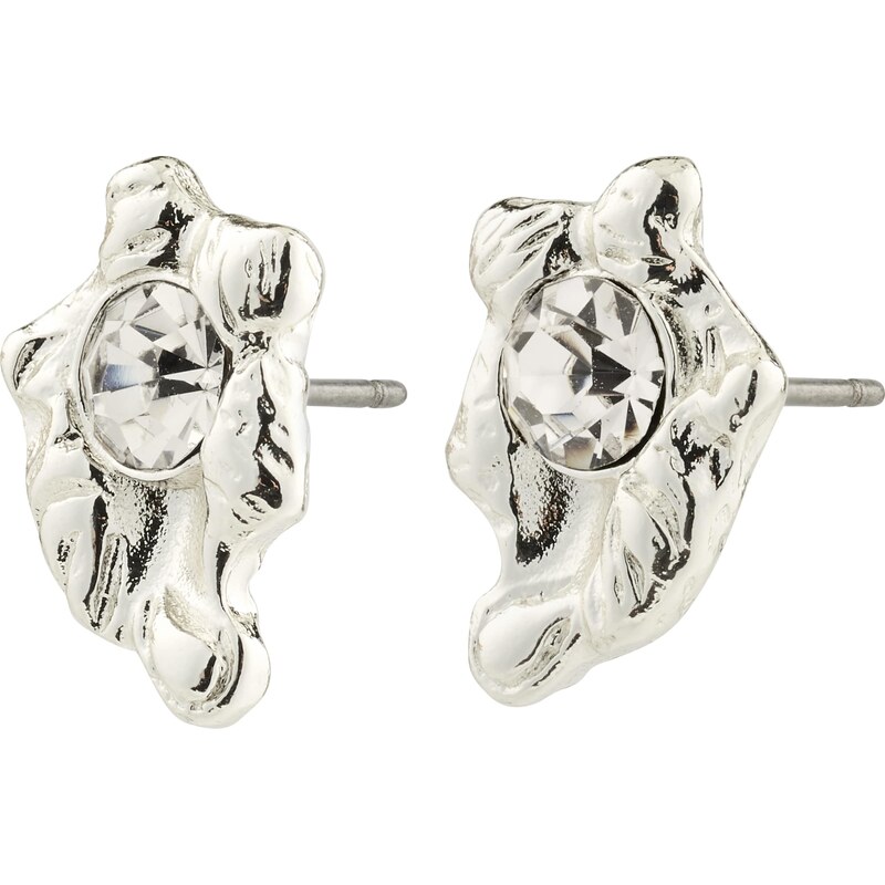 Pilgrim Náušnice Aias strieborná / priehľadná 58275945