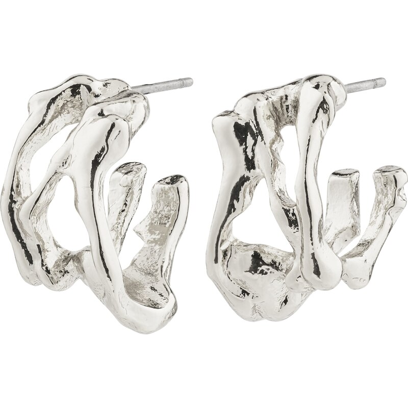 Pilgrim Náušnice Fotini strieborná 58275949