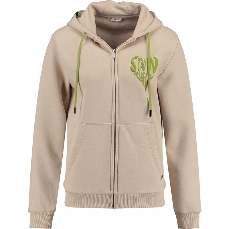 Key Largo Tepláková bunda SWEET APPLE béžová / zelená 58423521