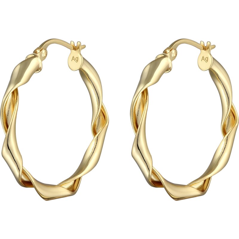 ELLI Náušnice Twisted zlatá 58275826