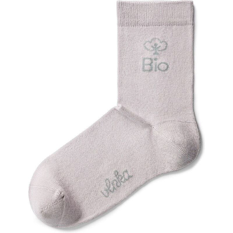 Vlnka Bio bavlnené ponožky sivá 65063393