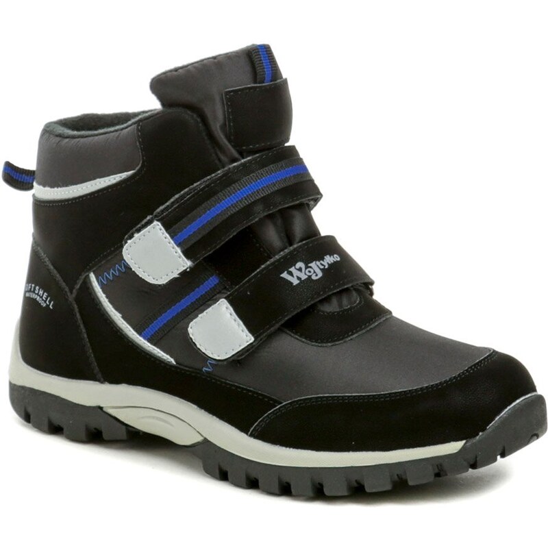 Wojtylko 5Z24094 čierne celoročné chlapčenské topánky 58278486
