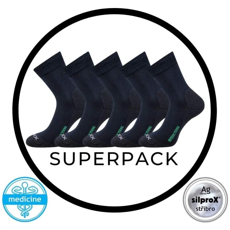 ZEUS SUPERPACK 5párů zdravotné antibakteriálne ponožky VoXX Tm. modrá 48547707