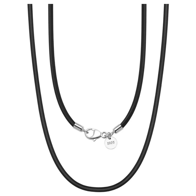 MAJYA Kožená čierna šnúrka BRUNO 40 cm | šírka 3 mm 11198 64582158