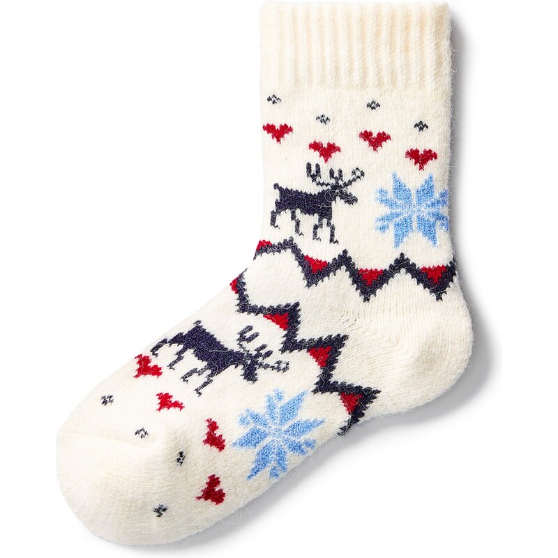 Vlnka Detské ponožky s ovčou vlnou Merino sobia láska prírodná veľkost 58396997