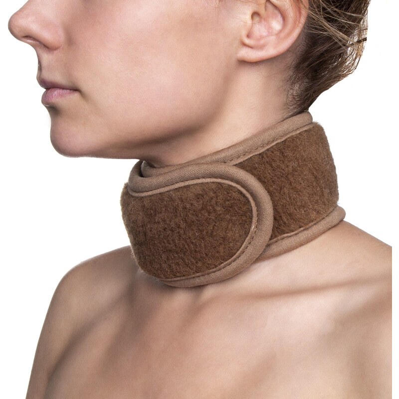 Vlnka Vlnený nákrčník Merino s ťavou vlnou hnedá 58291058