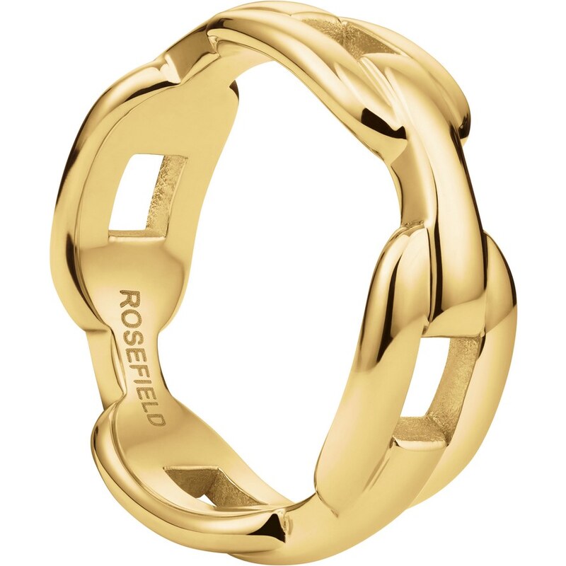Pozlátený oceľový prsteň Rosefield 64843922