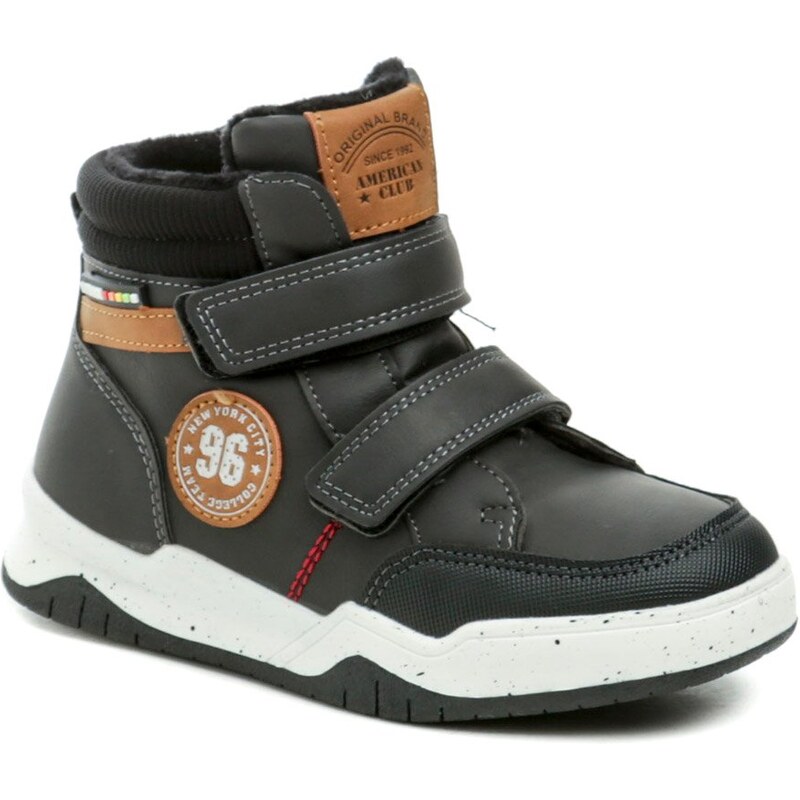 American Club XD101-24 čierne detské zimné topánky 58292598