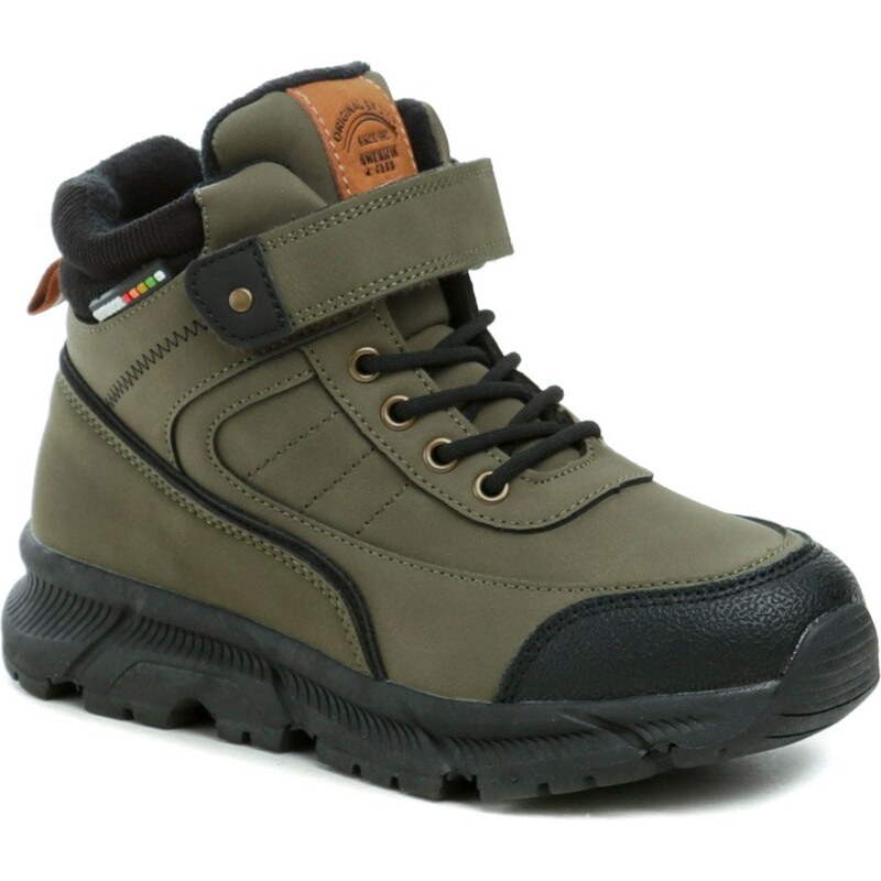 American Club XT142-24 khaki zimné topánky 58292600