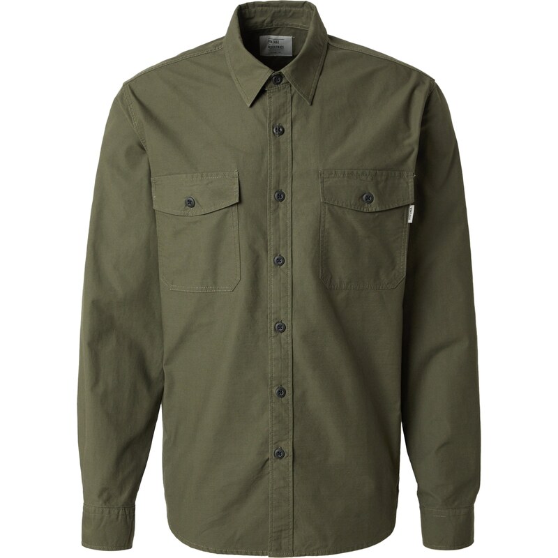 Vintage Industries Košeľa Boston olivová 58296136